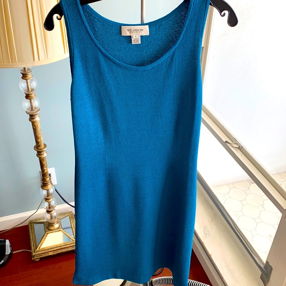 NWOT teal St. John dress size 4